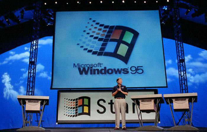 Билл Гейтс представляет операционную систему Windows 95, 24 августа 1995 года | Технологии