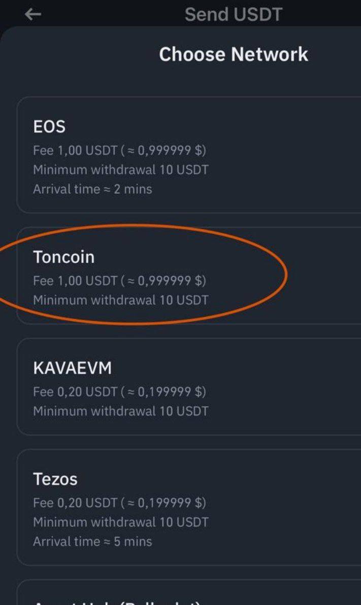 Криптовалютная биржа Binance добавила поддержку USDT на сети Toncoin: за посл | КриптоКурс