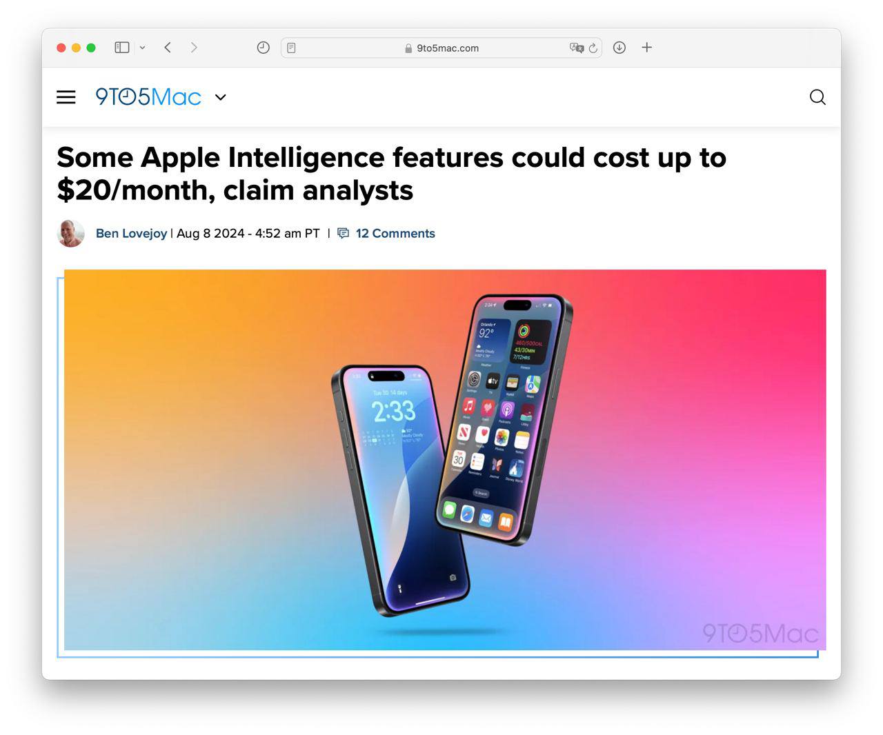 За некоторые функции Apple Intelligence придётся заплатить. Аналитики выяснил | Технологии