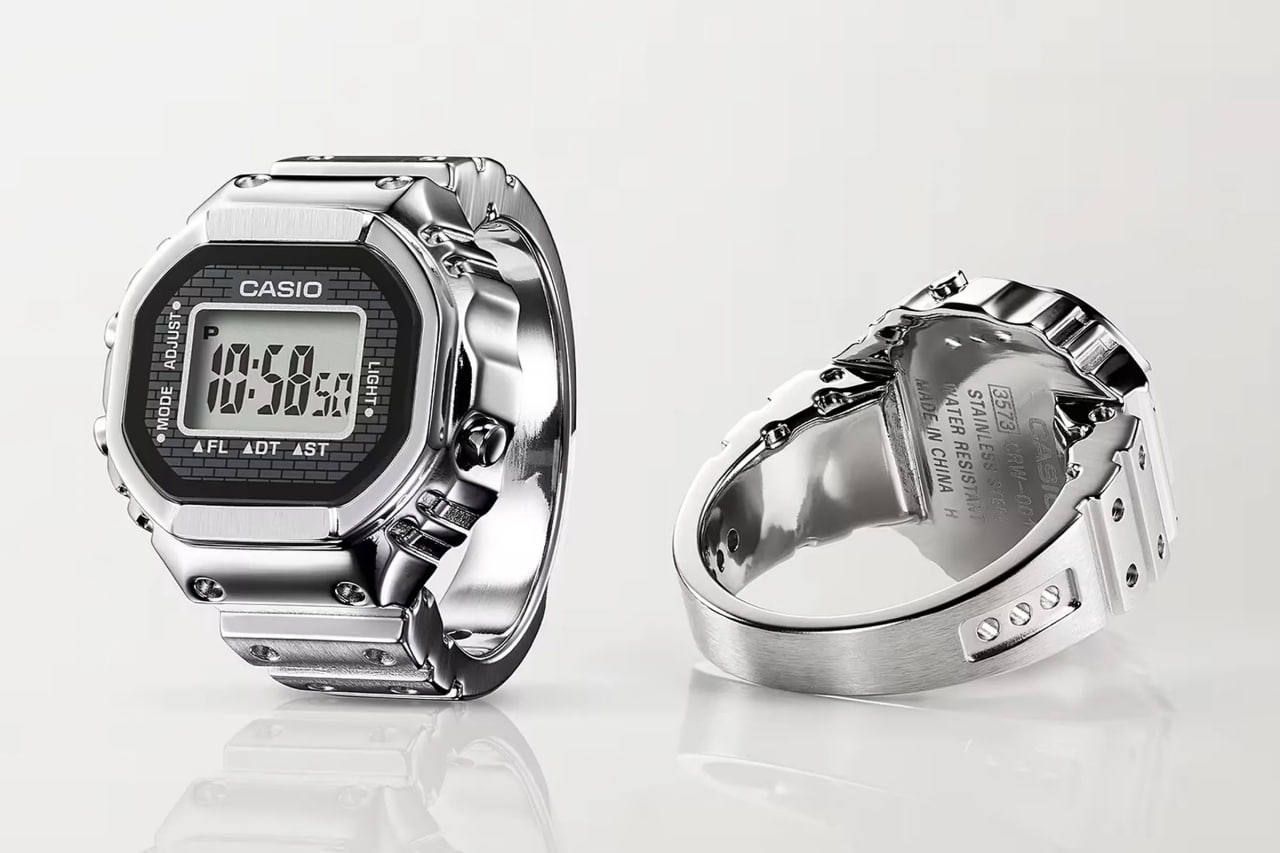 Casio выпустили КОЛЬЦО в виде миниатюрных часов — у них даже есть циферблат и | Технологии