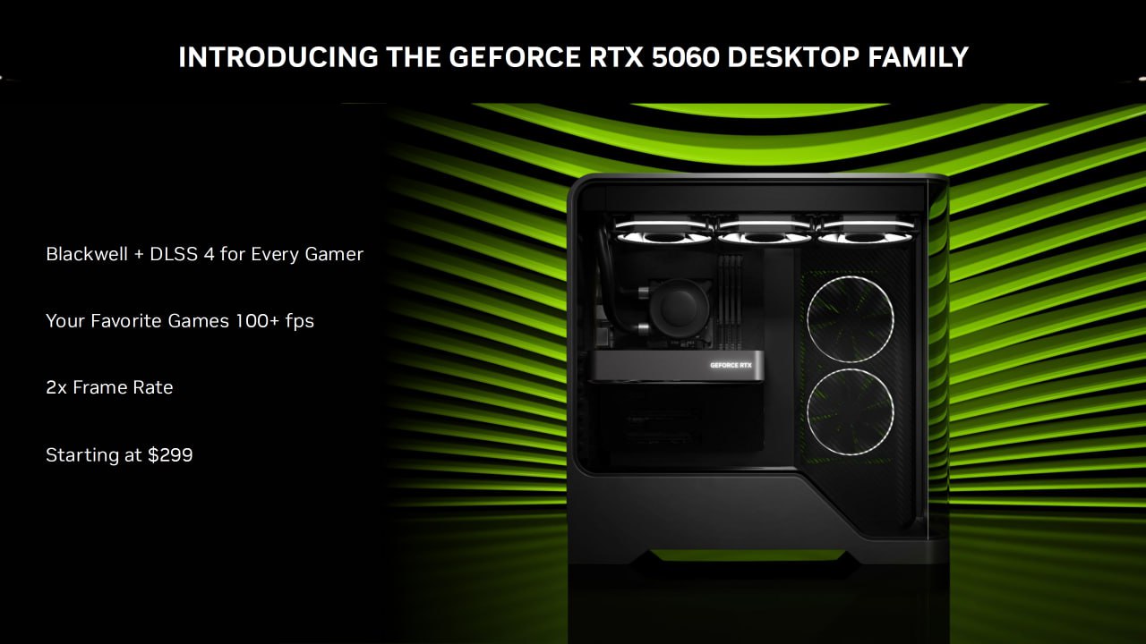 Nvidia выпустили бюджетную видеокарту RTX 5060 специально для геймеров. Приро | Технологии