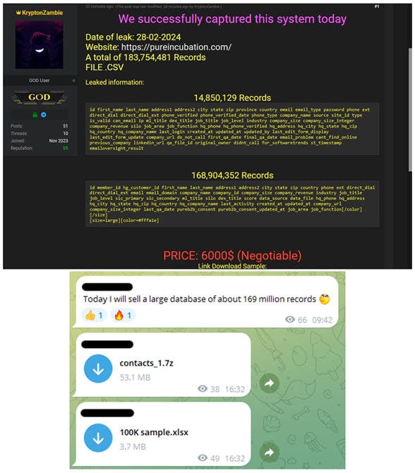 $6000 за 183 000 000 строк персональных данных | Хакинг & IT