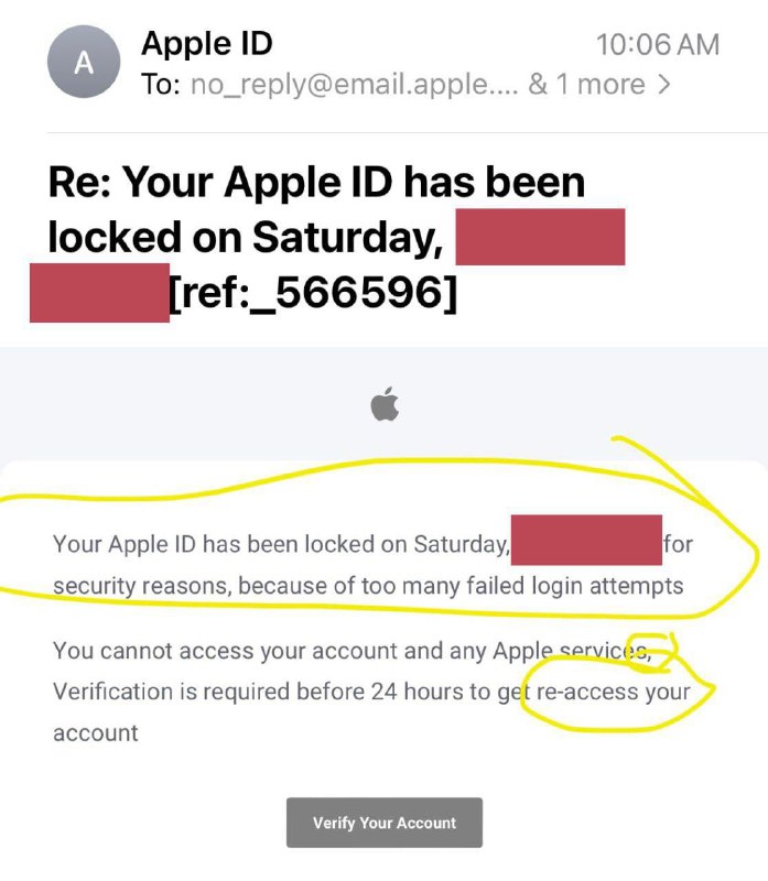 ⚡️ Мошенники нашли НОВУЮ схему взлома Apple ID — жертве приходит письмо от «A | Тревожные новости