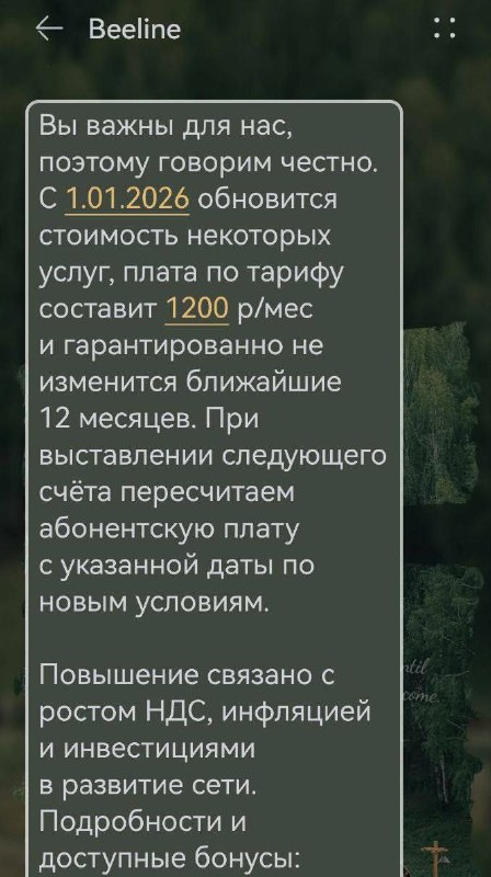 Цены на связь в России вырастут на 20–25% с января 2026 года. Об этом абонент | Тревожные новости