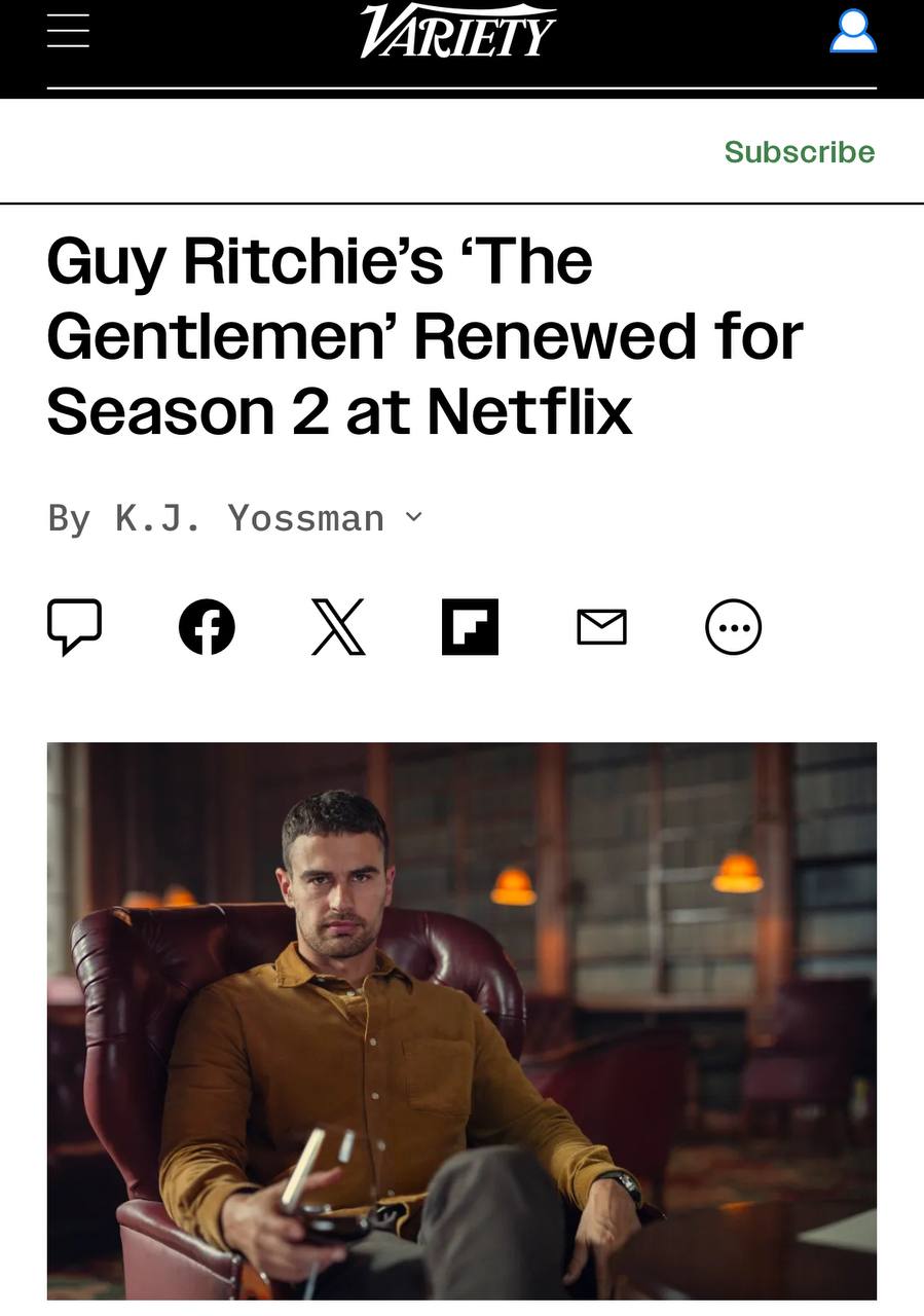 Netflix продлил сериал «Джентльмены» Гая Ричи на второй сезон! | Фильмы и сериалы