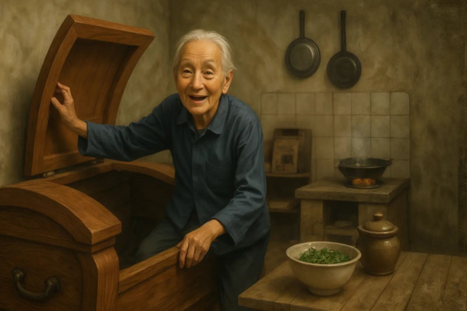 95-летняя китаянка через 6 дней после смерти выбралась из гроба | Страшные истории