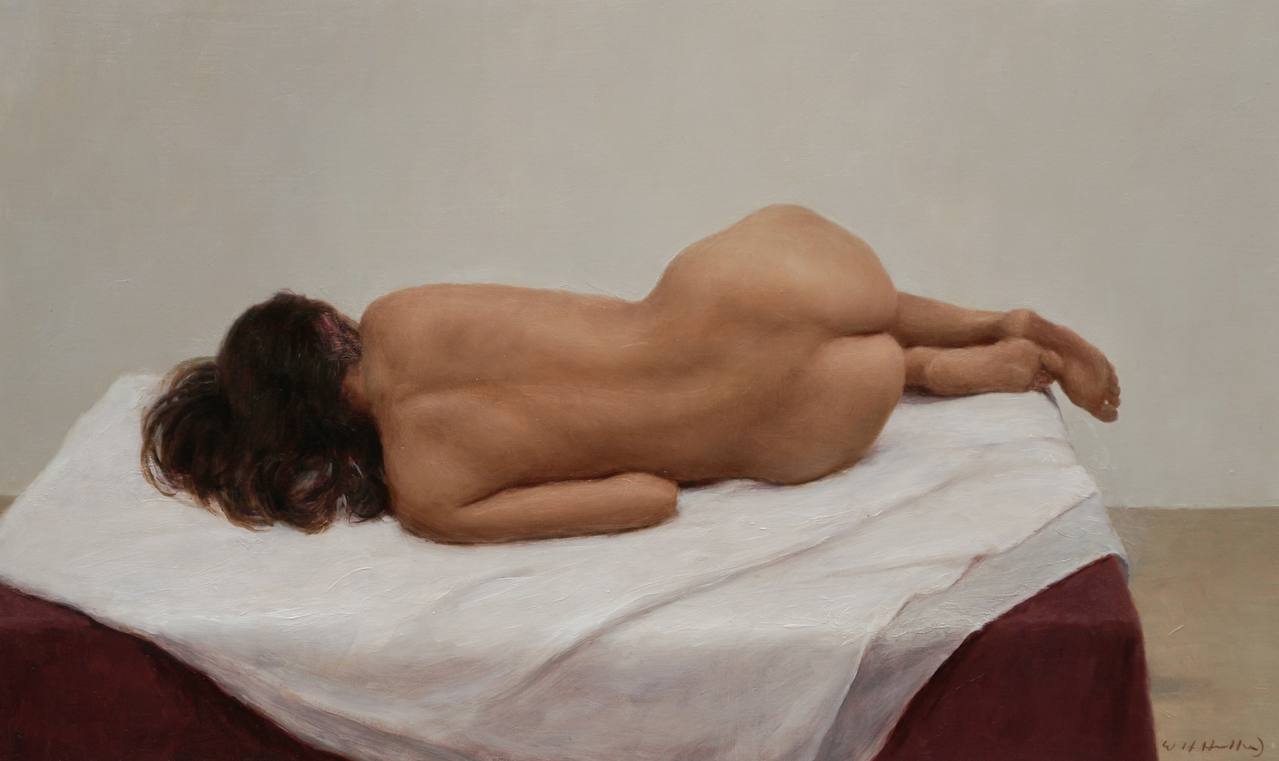 ”Отдых”, 2010. Масло. Британский художник Гарри Холланд (1941 г.р.) | Обнажëнные рисунки