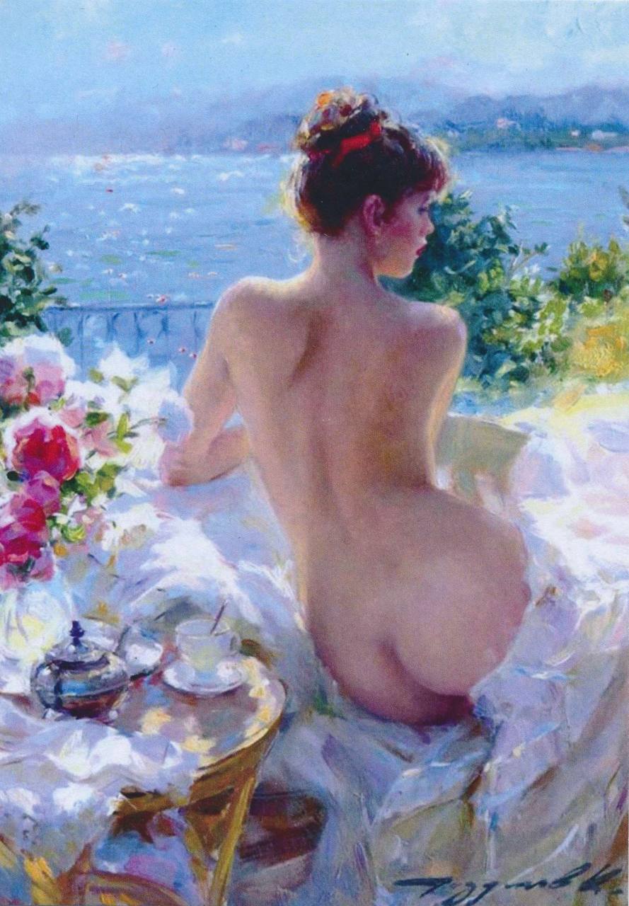 Холст, масло. Русский художник Константин Разумов (1974 г.р.) | Обнажëнные рисунки