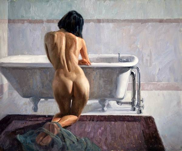 Масло. Американский художник Эрик Бауман (1960 г.р.) | Обнажëнные рисунки