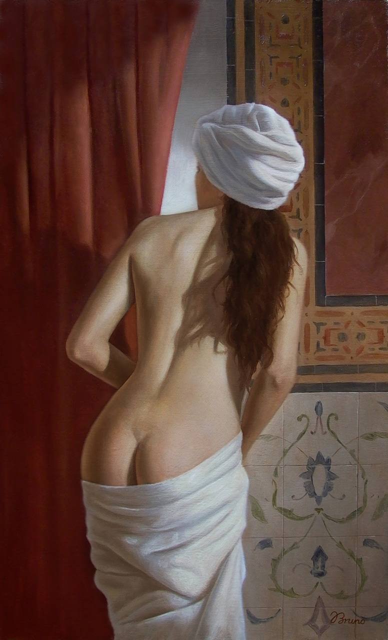 Масло. Грузинский художник Бруно Вепхвадзе (1986 г.р.) | Обнажëнные рисунки