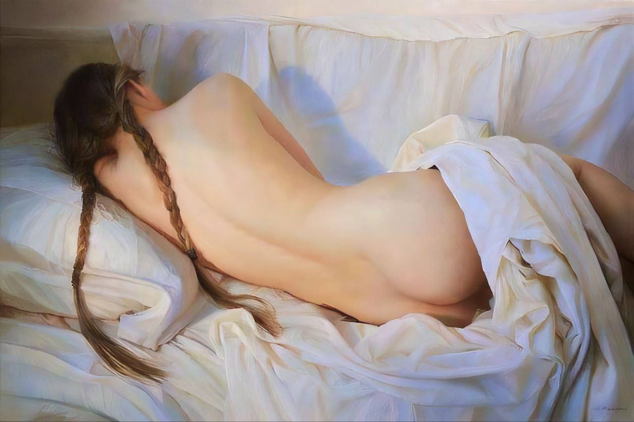 Масло. Русский художник Сергей Маршенников (1971 г.р.) | Обнажëнные рисунки