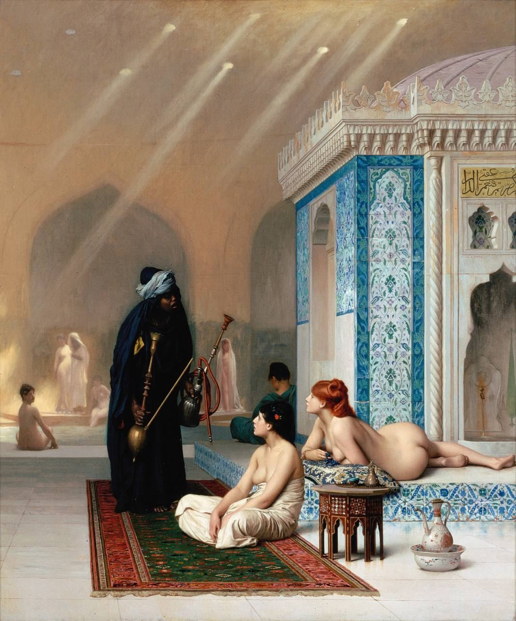 Jean-Leon Gerome "Pool in a Harem" 1876 | Обнажëнные рисунки
