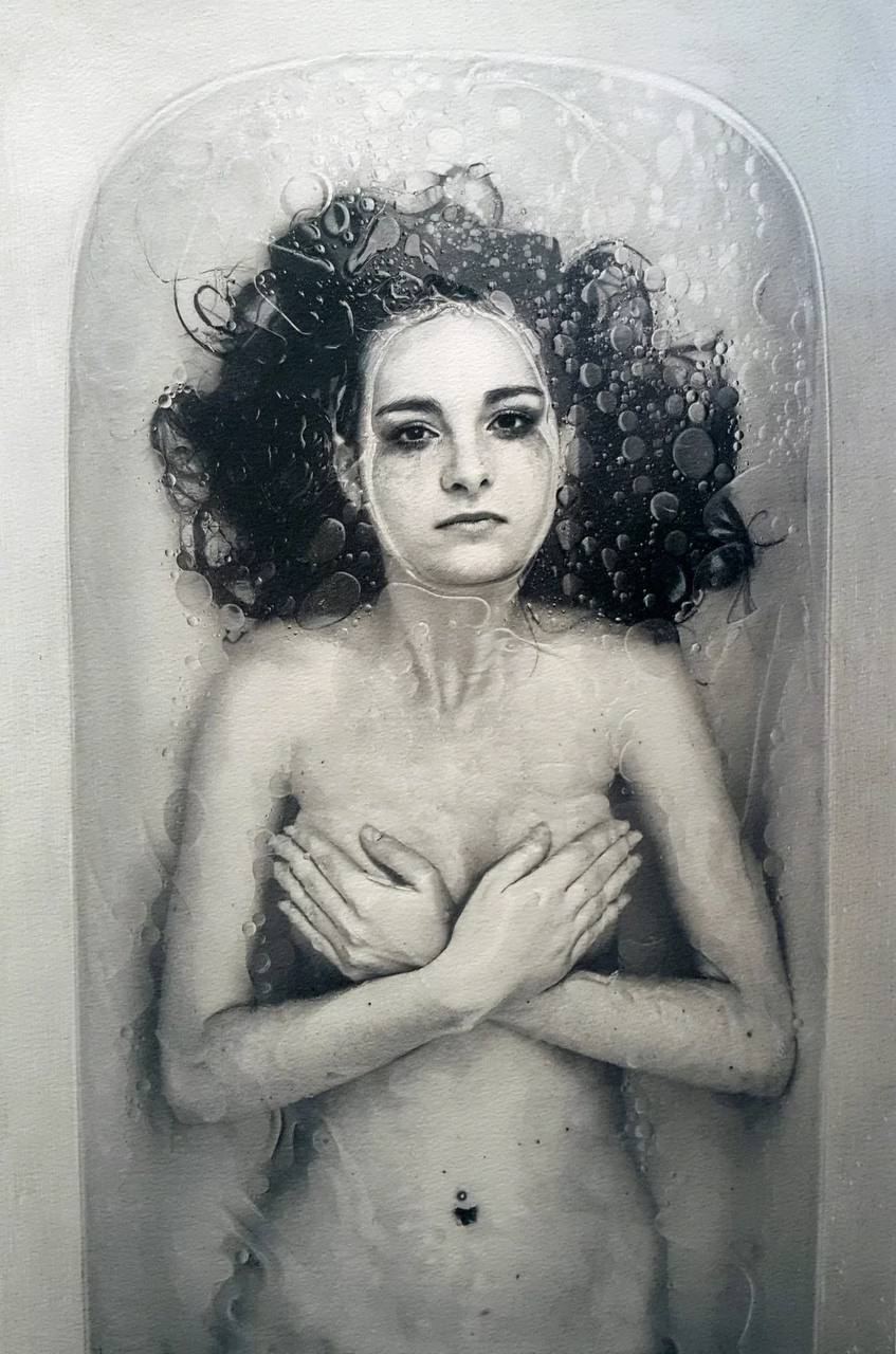 Paul Cadden "Song for the Siren" 2018 | Обнажëнные рисунки