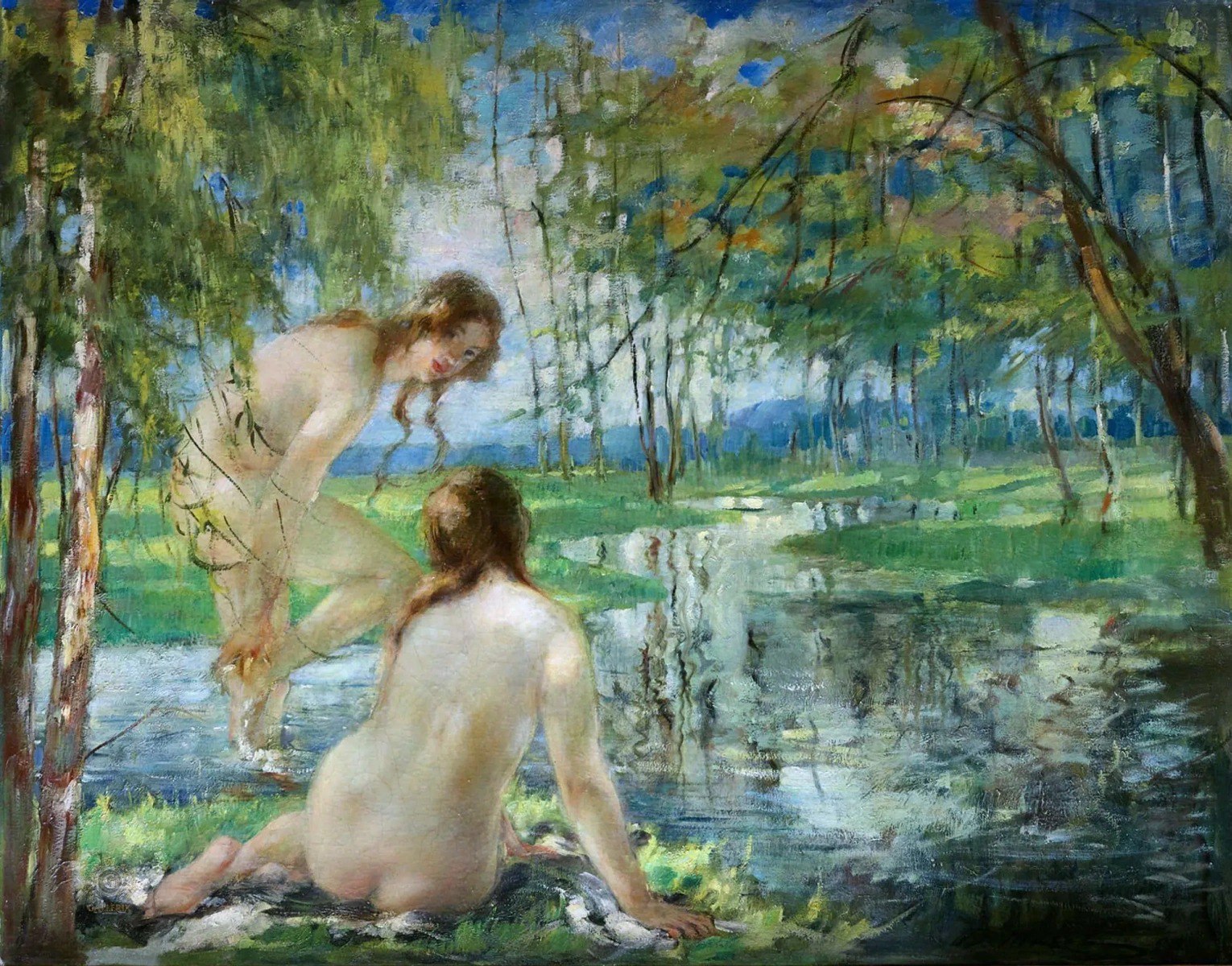 "Купальщицы" 1923 г | Обнажëнные рисунки