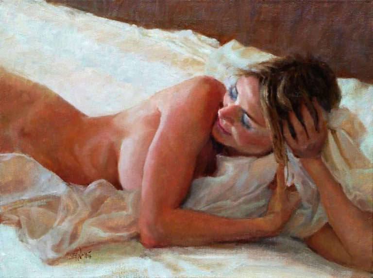 Eric Wallis "A pleasant morning" | Обнажëнные рисунки