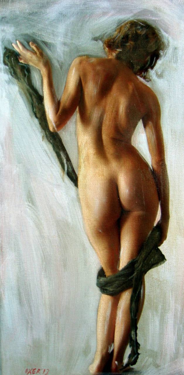 Акрил. Британский художник Уильям Оксер (1973 г.р.) | Обнажëнные рисунки
