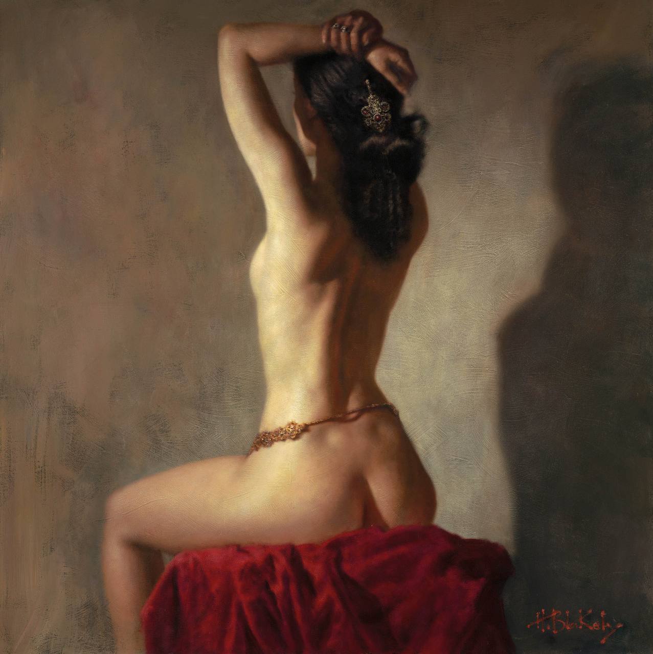 ”Колыбельная Делайлы”, 2011. Холст, акрил. Британский художник Хэмиш Блекли ( | Обнажëнные рисунки