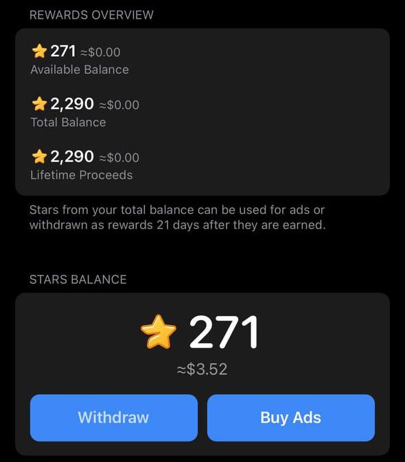 Админы Telegram-каналов теперь могут выводить Telegram Stars | Все про Телеграм