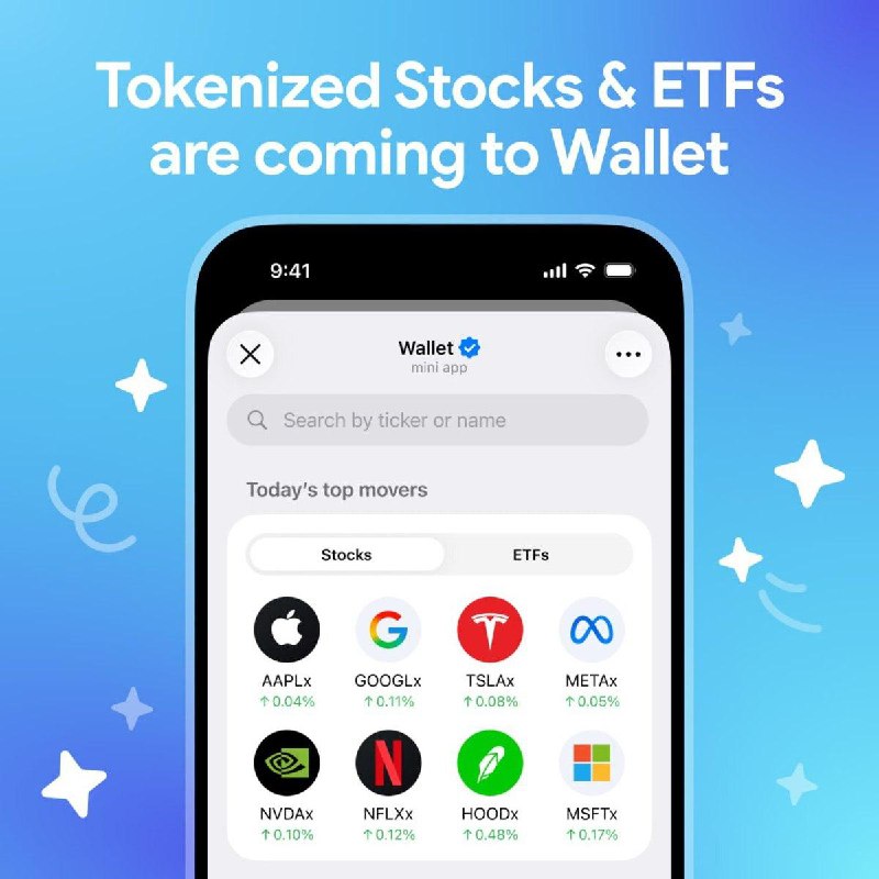 Криптокошелёк Wallet в Telegram добавит круглосуточную торговлю токенизирован | Все про Телеграм