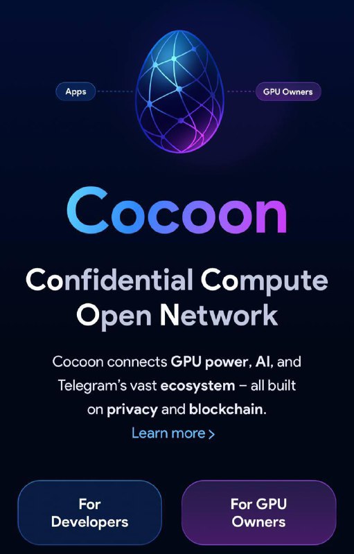 Дуров официально запустил Cocoon — децентрализованную сеть для конфиденциальн | Все про Телеграм
