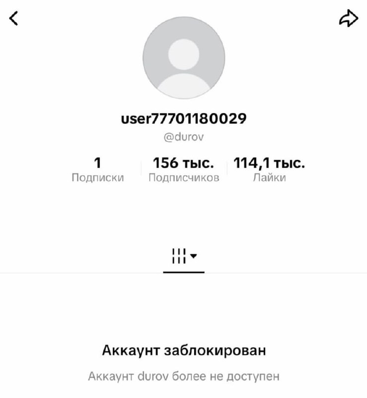 Аккаунт Павла Дурова заблокировали в TikTok | Все про Телеграм