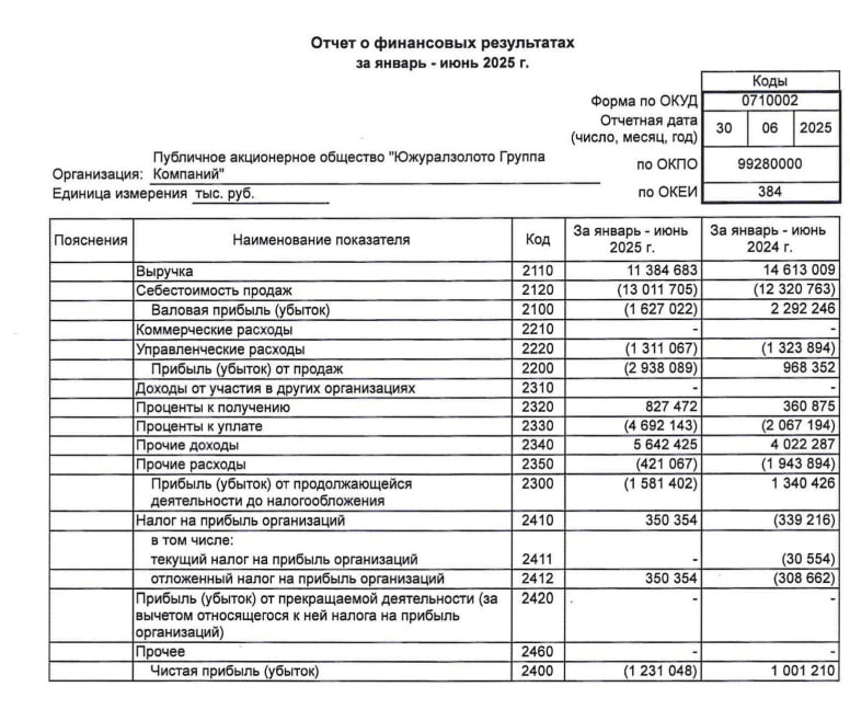 Выручка: 11.38 млрд руб (-22% г/г) | Мир инвестиций