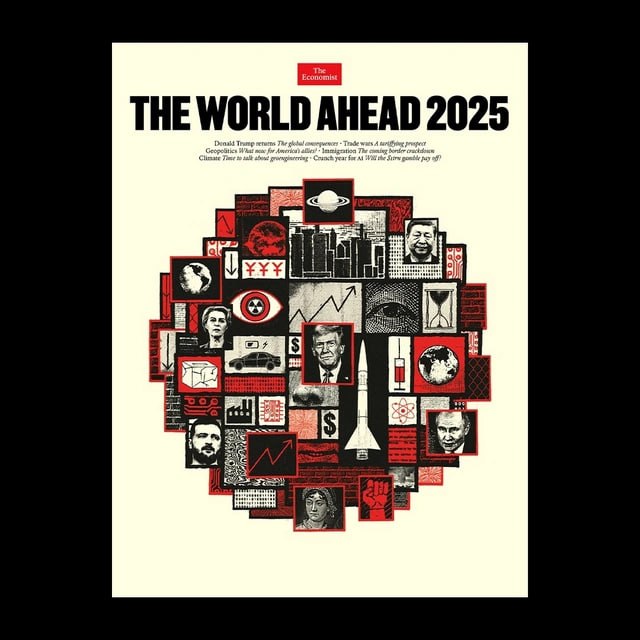 Разбор обложки-прогноза The Economist на 2025 год от ИИ. Что сбылось, а что нет? | Мир инвестиций