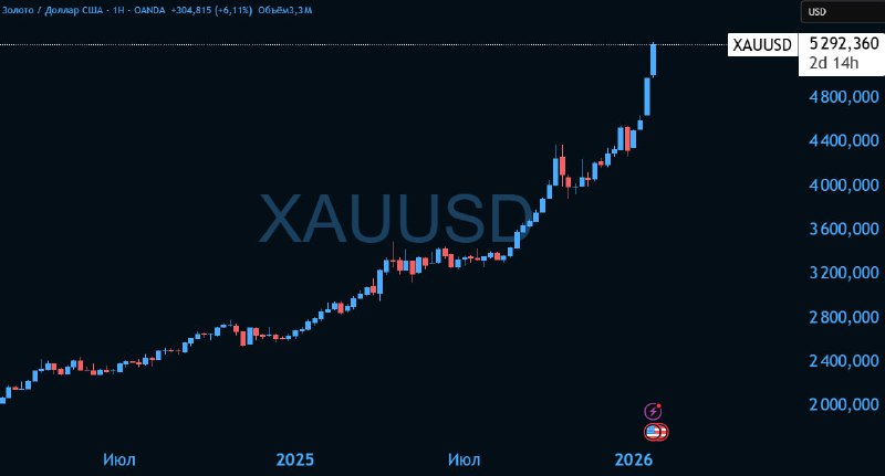Вот так выглядит недельный график золота за 2 года — +164% | Мир инвестиций