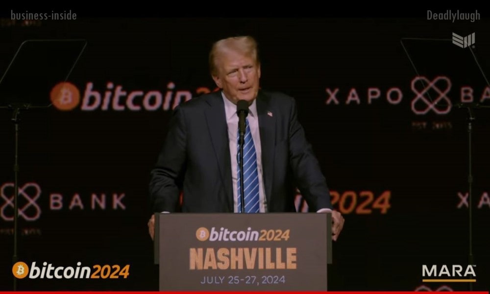 Главное с выступления Трампа на конференции BITCOIN 2024: | Бизнес наизнанку