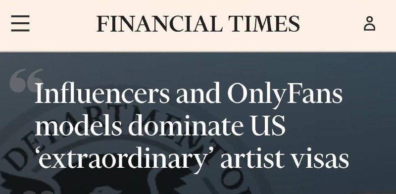 США массово выдают визы «талантов» онлифанщицам, сообщает Financial Times. В | Бизнес наизнанку