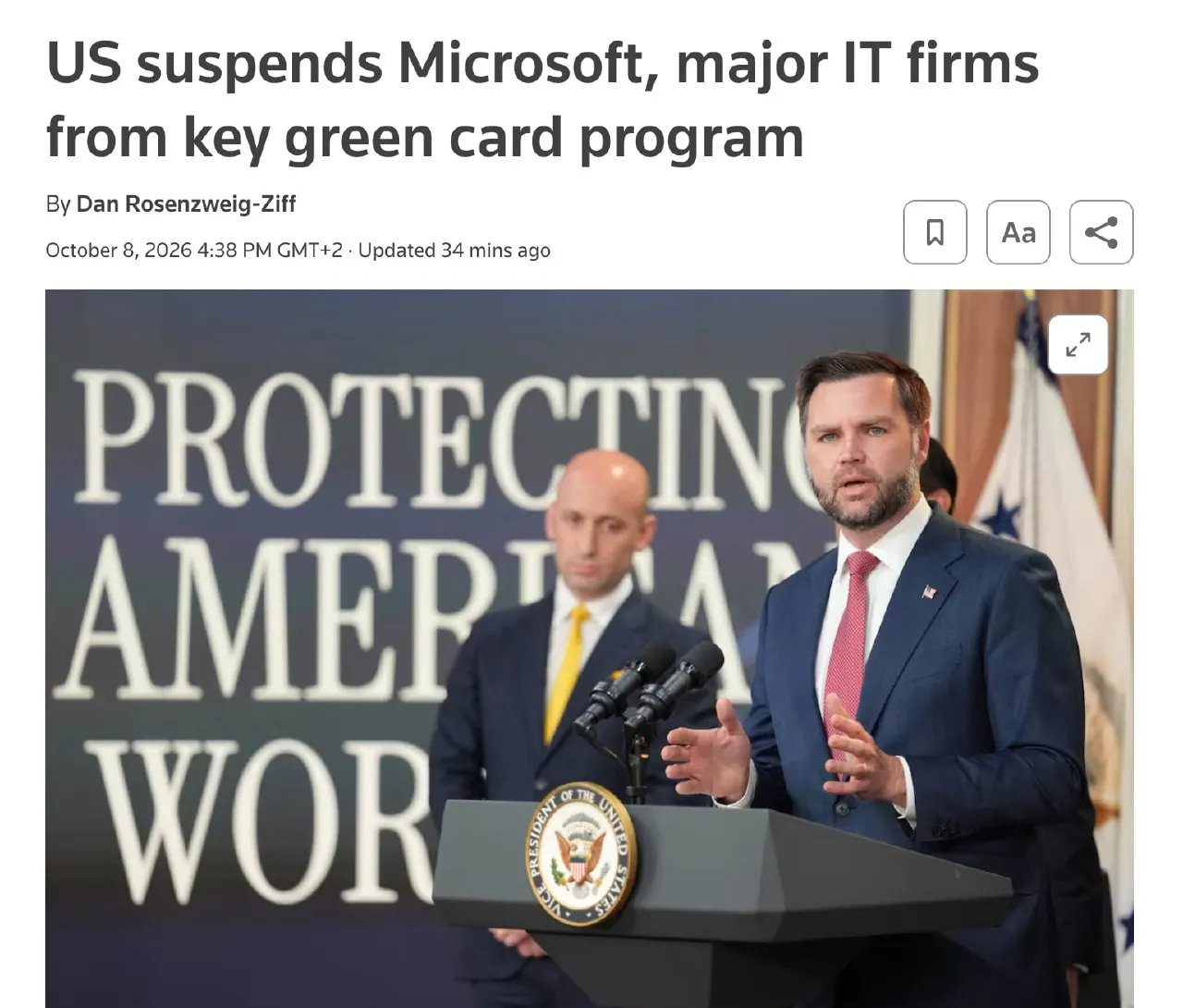 Айтишникам станет сложнее переехать в США: Microsoft, Adobe и еще ряду бигтех... | Бизнес наизнанку