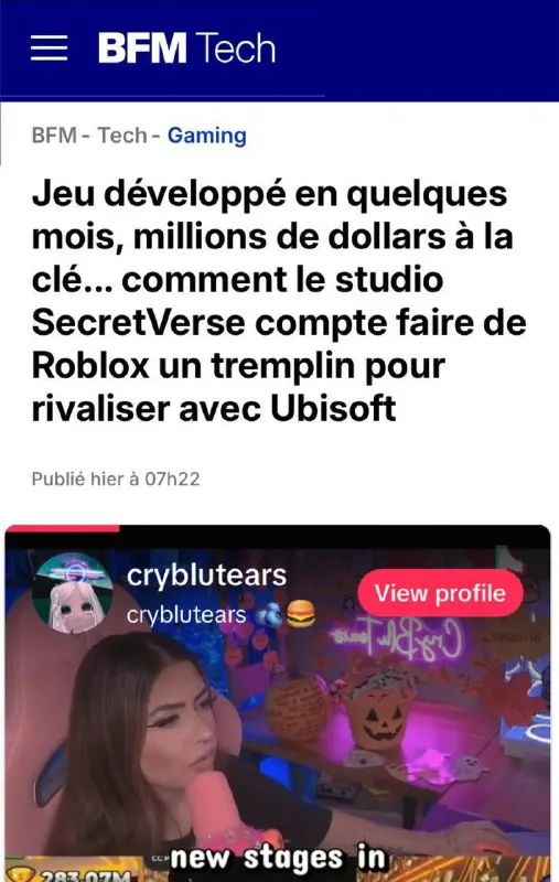 Парень создал игру в Roblox для младшей сестры с помощью ИИ и заработал на не... | Бизнес наизнанку