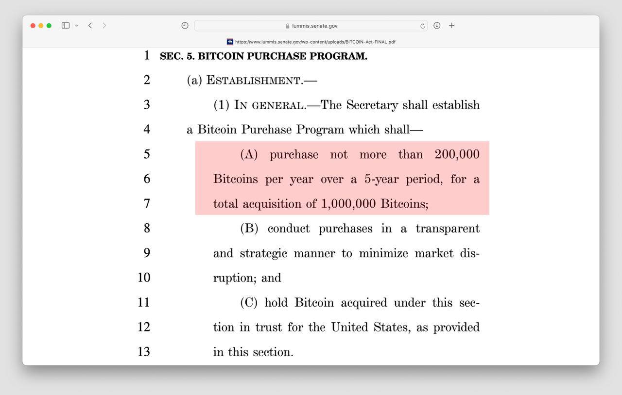 Правительство США будет покупать по 200 тыс. биткоинов ежегодно. Так они хотя | КриптоКурс