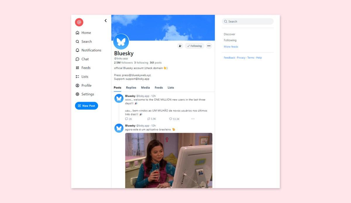 Соцсеть Bluesky сообщила, что пользователи из Бразилии «бьют рекорды по актив | Новости  / BWeek News