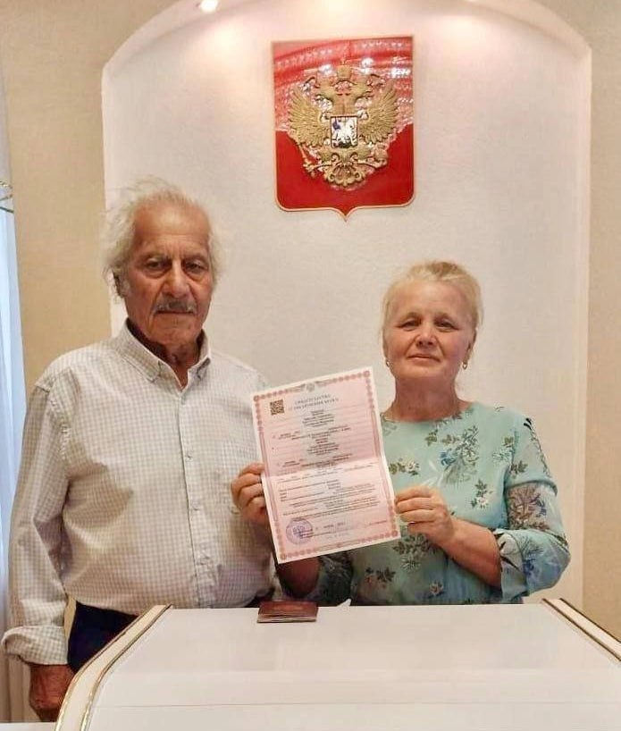 92-летний россиянин женился впервые в жизни | Новости  / BWeek News