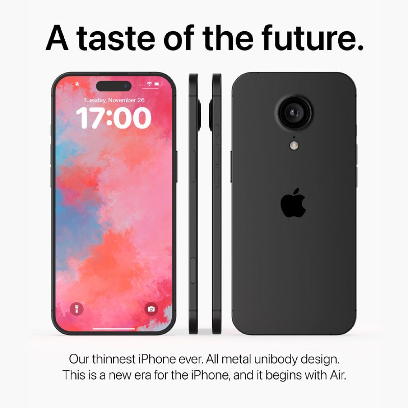Один из возможных дизайнов iPhone 17 | Новости  / BWeek News