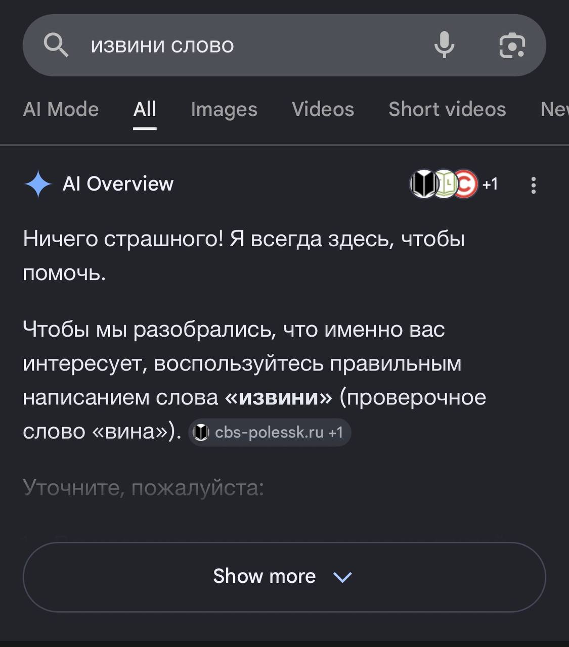 Мем: Google разучился искать значения слов | Новости  / BWeek News