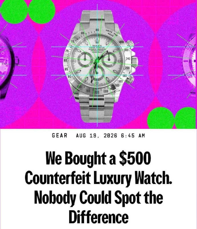 Китайские подделки Rolex достигли такого качества, что их не смогли распознат | Новости  / BWeek News