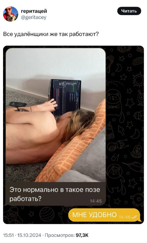 Типичный удаленщик выглядит именно так | Смехотерапия