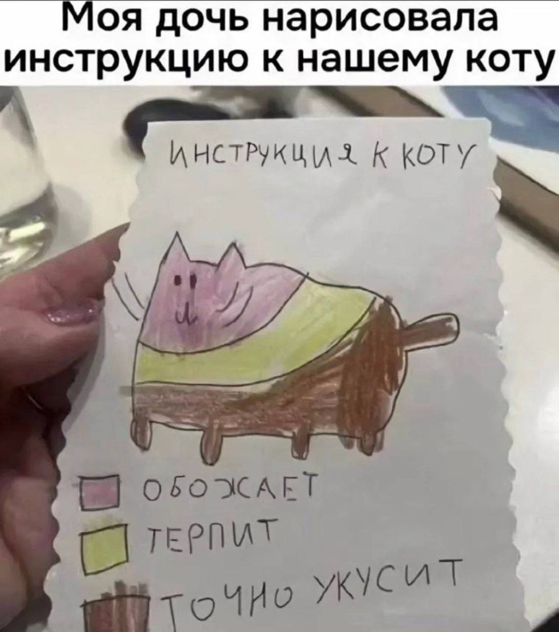 Дочка нарисовала инструкцию | Смехотерапия