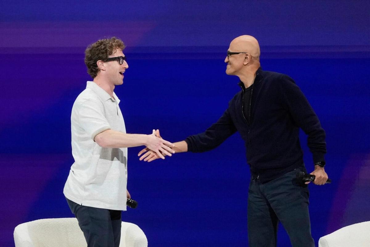 На конференции для разработчиков от Meta глава Microsoft Сатья Наделла расска | Нейросети Ai