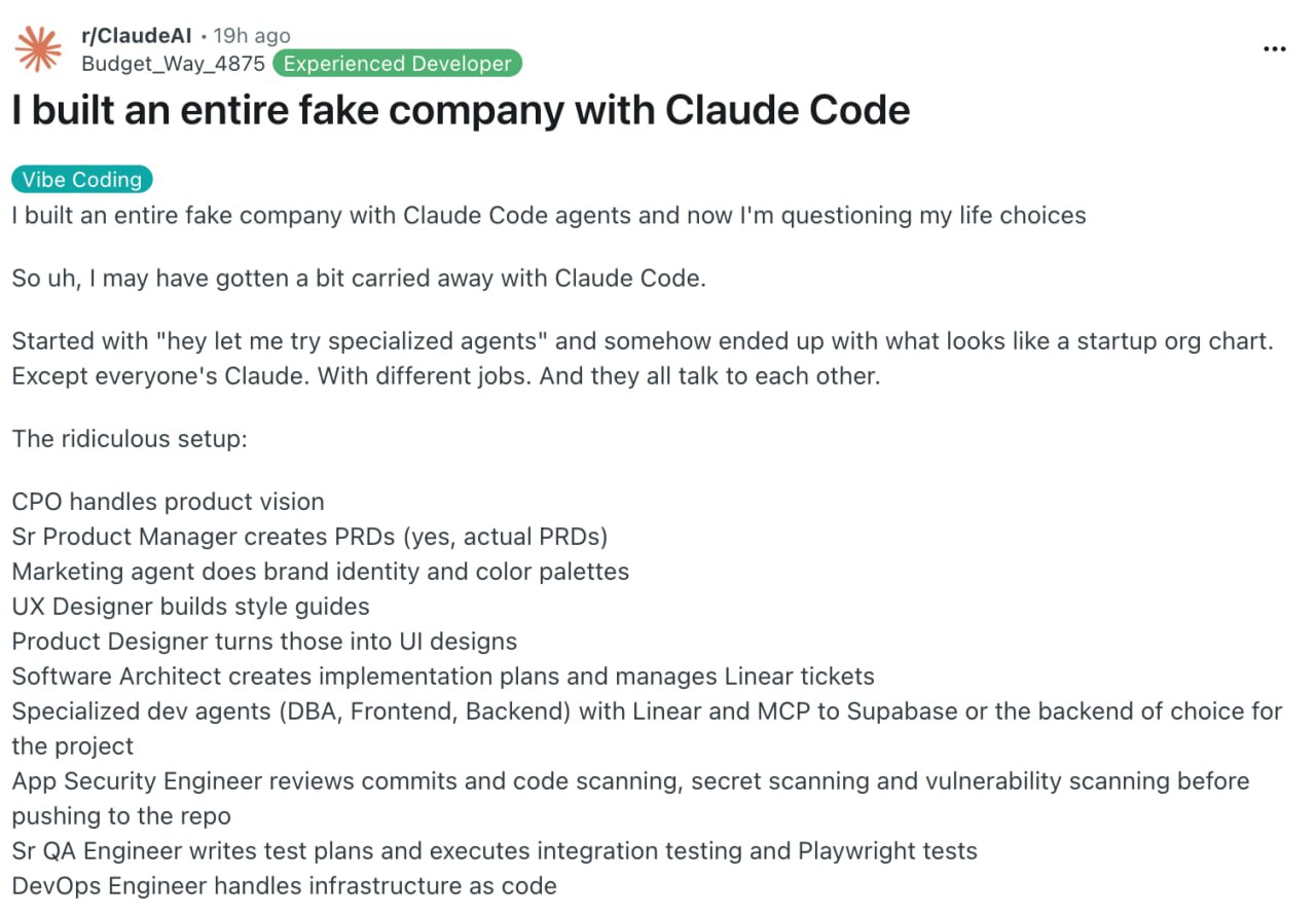 Реддитор построил фейковую компанию с помощью Claude Code: кроме него там раб | Нейросети Ai