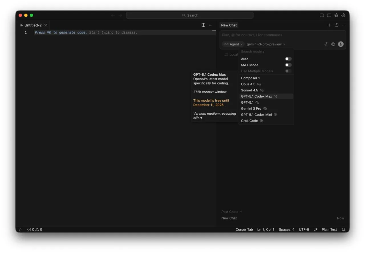 Вайбкодим на максималках: Cursor открыли безлимтиный доступ к GPT 5.1 Codex M | Нейросети Ai