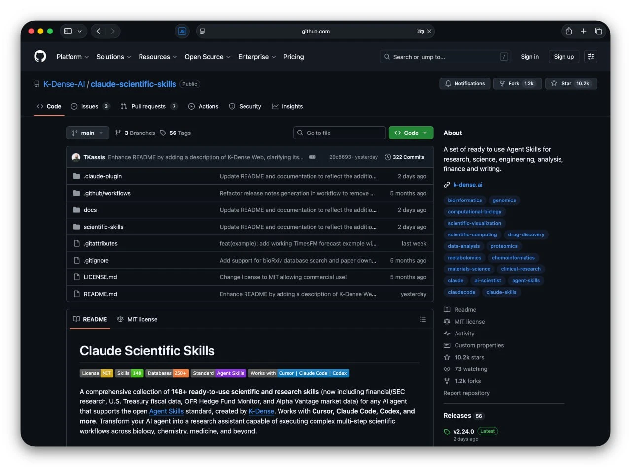 Превращаем ИИ в ученого: на GitHub выложили библиотеку «навыков» для исследов | Нейросети Ai