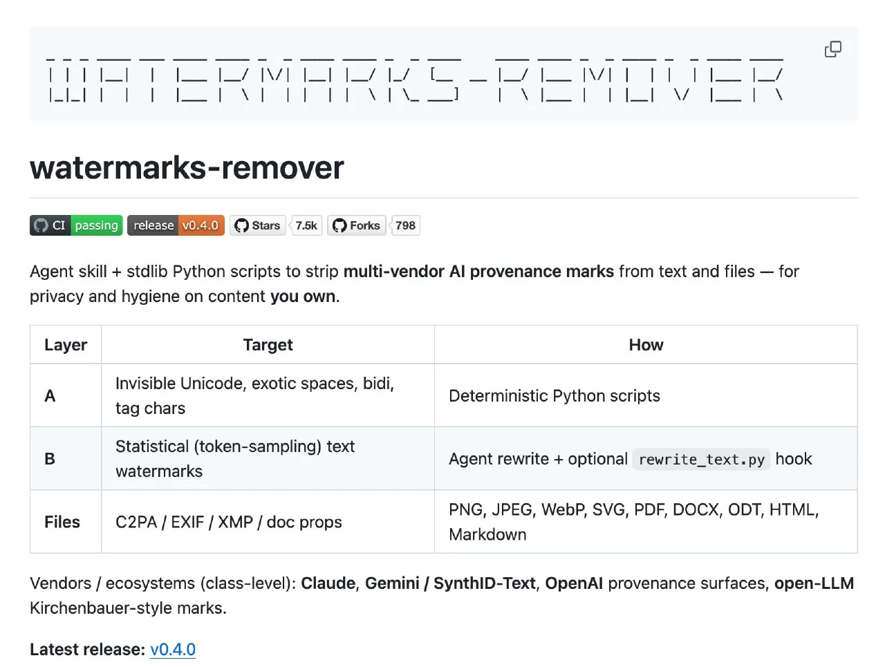 Вычищаем ИИ-метки из контента: вышел Watermarks Remover — скилл для удаления | Нейросети Ai