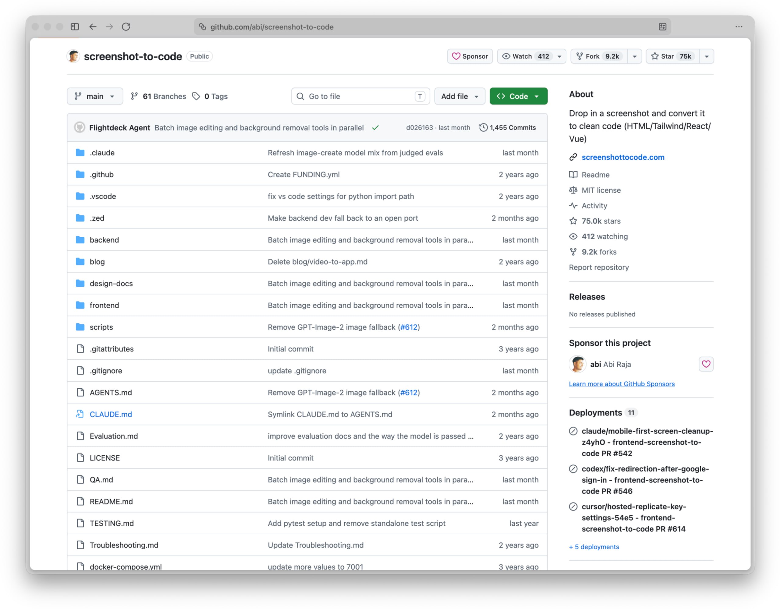 Превращаем скриншот в готовый сайт: на GitHub завирусился сервис Screenshot t | Нейросети Ai
