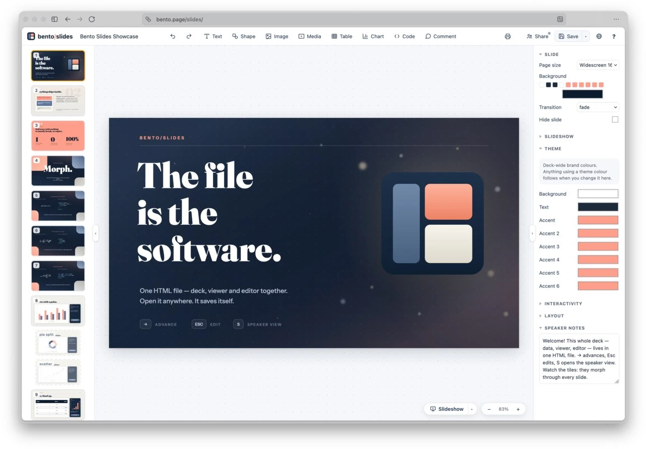 Появилась продвинутая замена PowerPoint — бесплатный редактор презентаций Bento. | Нейросети Ai