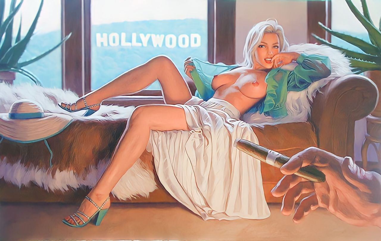 Голливуд. Художник Greg Hildebrandt | Пин-ап девушки