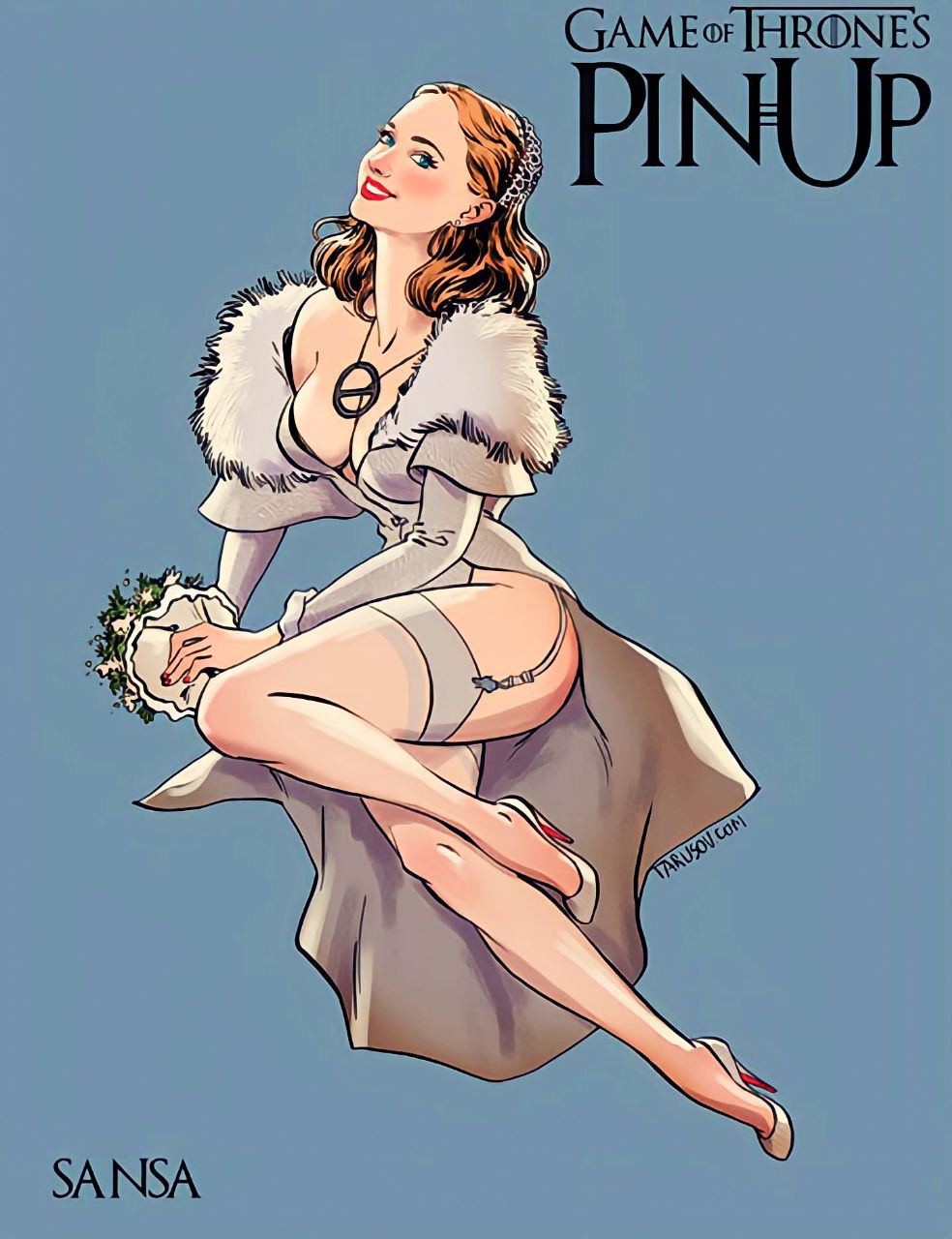 Sansa Stark from Game of Thrones. Painter is Andrew Tarusov | Пин-ап девушки