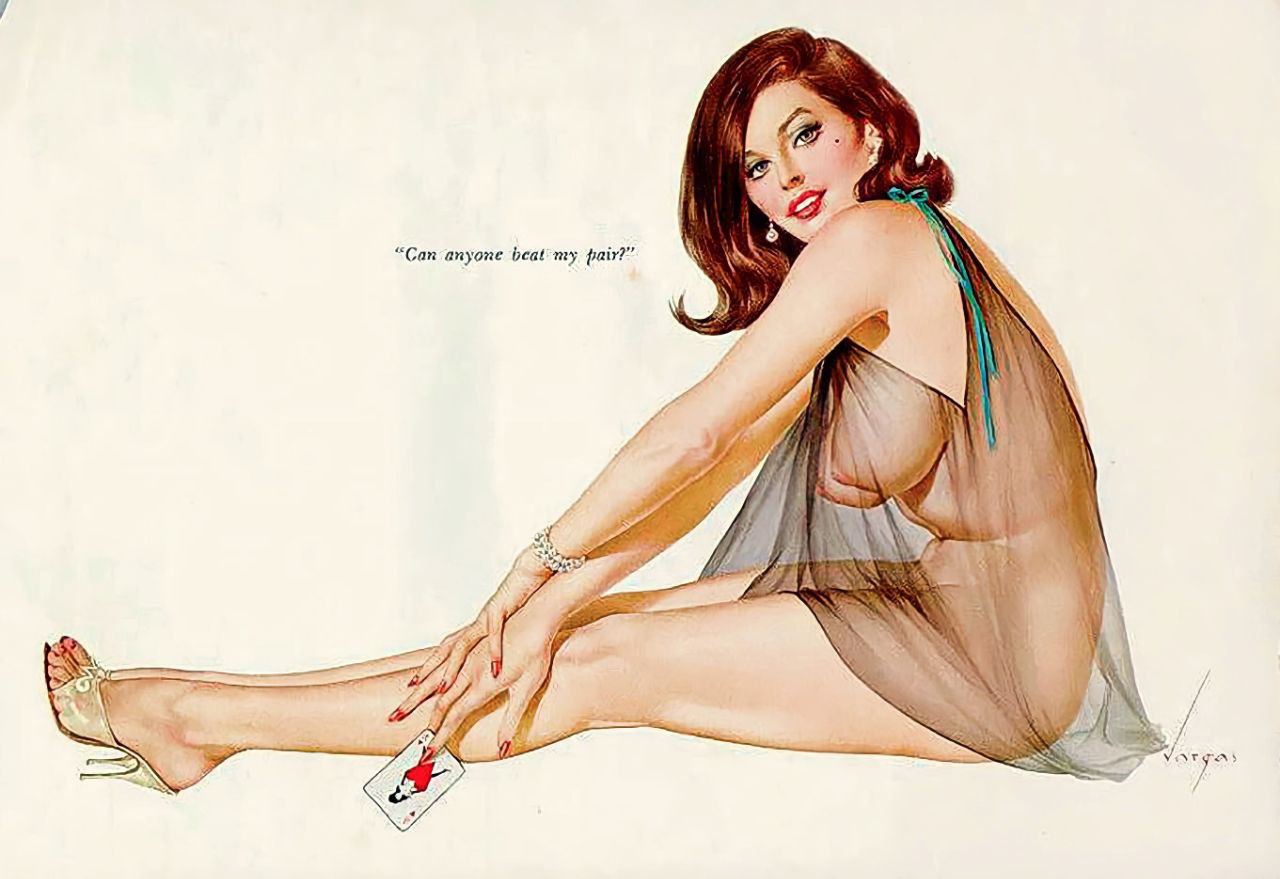 Кто-нибудь сможет побить мою пару? Художник Alberto Vargas | Пин-ап девушки